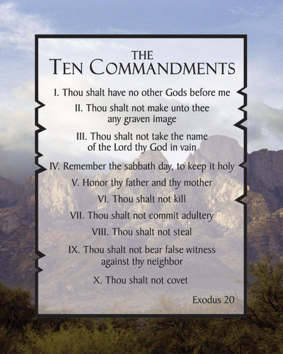 10+commandments+for+children+activities