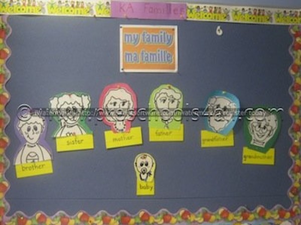 My Family Chart For Kindergarten