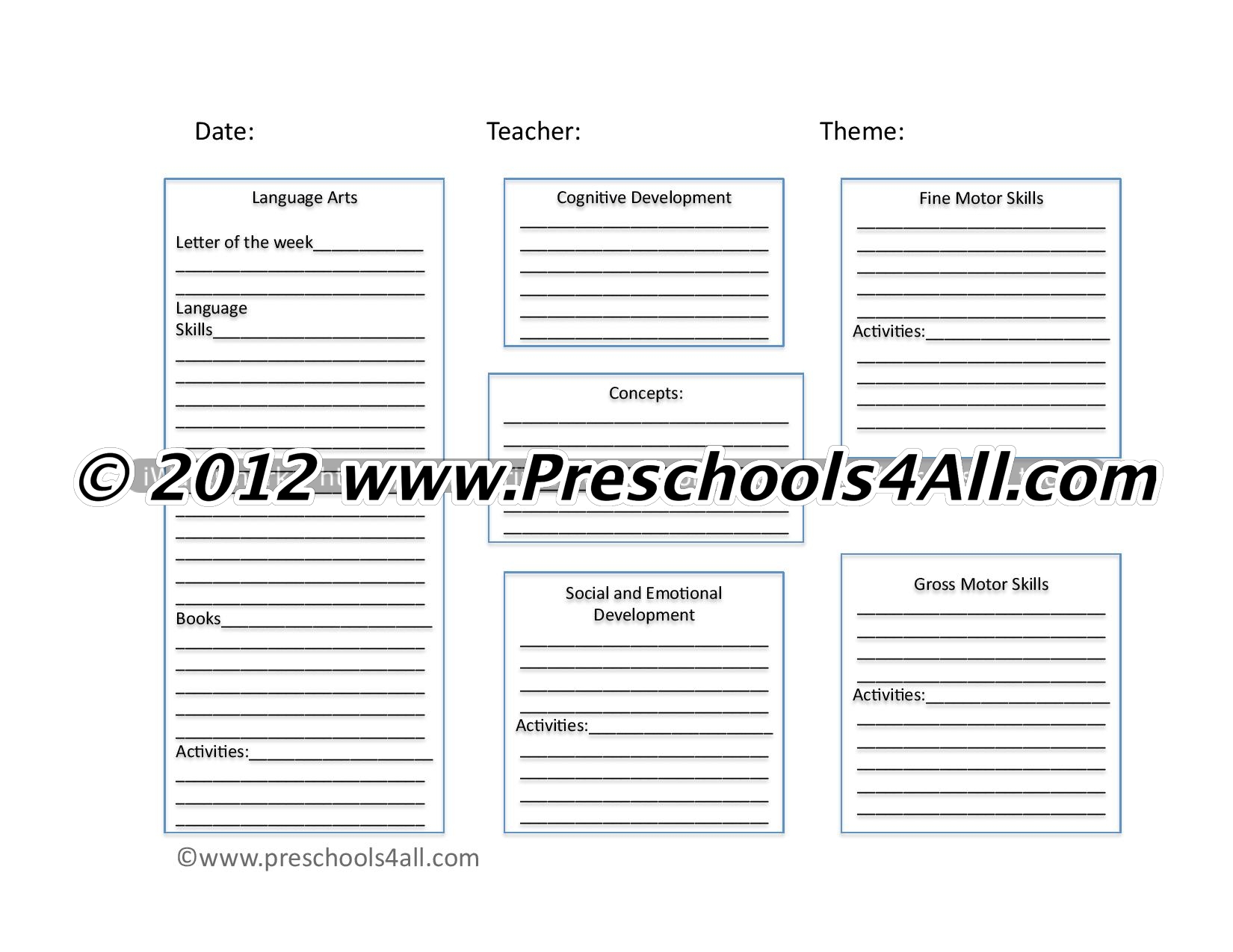 Preschool Lesson Plan Template - Lesson Plan Book Template Regarding Teacher Plan Book Template Word