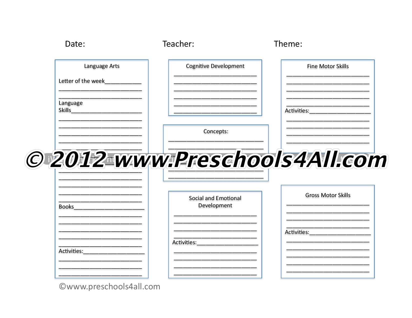 Blank Book Pages for Kids - Printable Book Template ELA