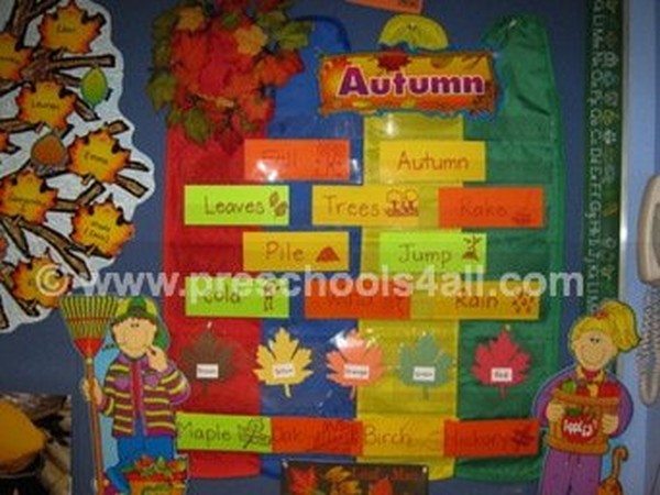 Autumn Word Bulletin Board