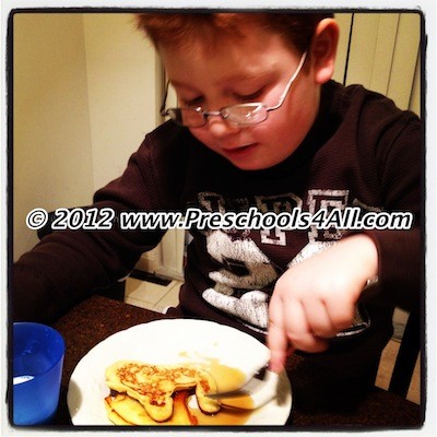 Breakfast Pancakes with Maple Syrup