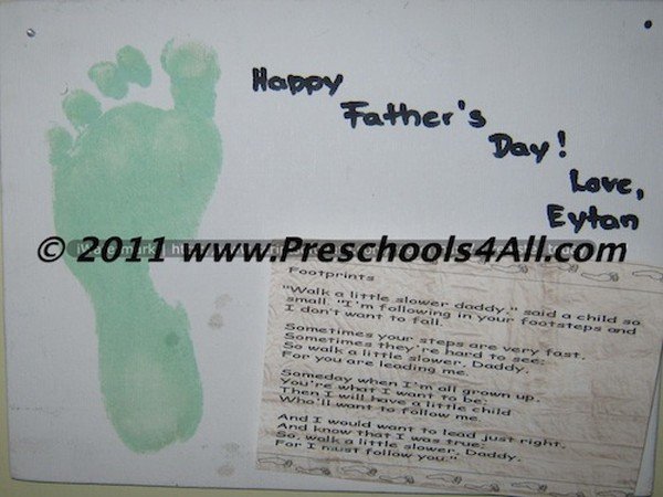 Father's Day Foot Print