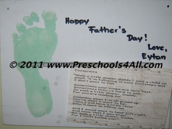 Father's Day Foot Print