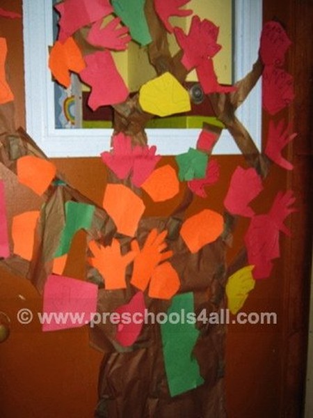 2D Fall Trees Bulletin Board