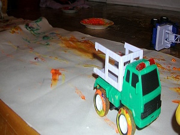 Painting with Toy Cars 1
